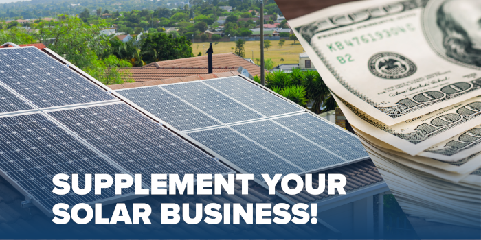 Supplement Your Solar Business with RS&I