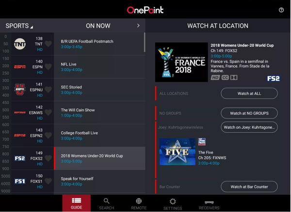 DISH OnePoint App