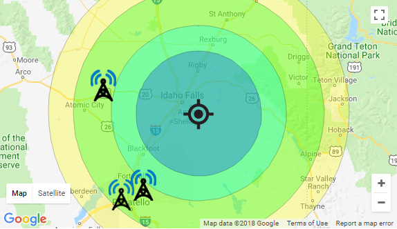 Winegard Antenna Mapp